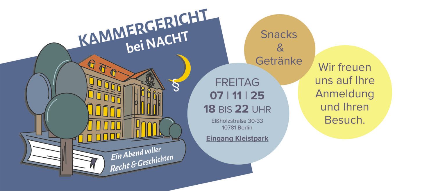 Grafik Flyer Kammergericht bei Nacht
