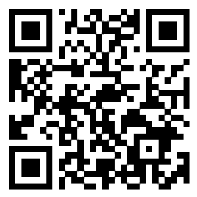 Ein QR-Code, er auf die Seite für Terminvereinbarungen führt.