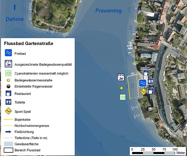 Abb. 2: Infrastruktur Flussbad Gartenstrasse