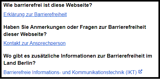 Barriere-Freiheits-Menü