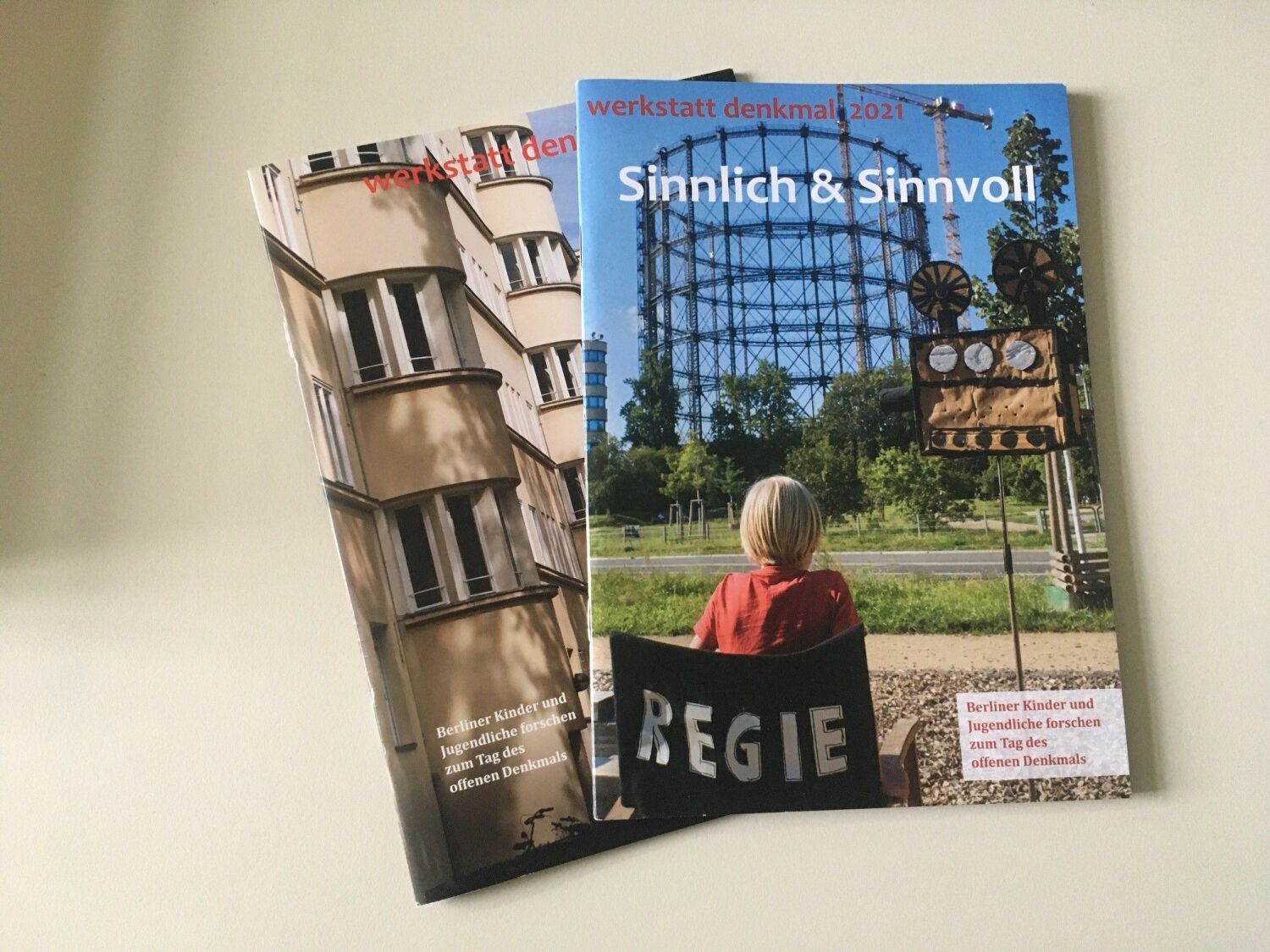 Broschüren des Projektes werkstatt denkmal