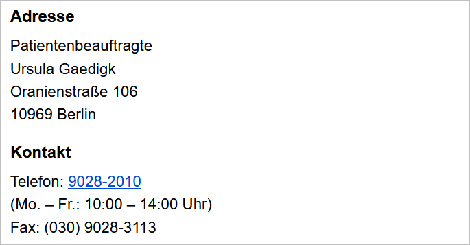 Adresse