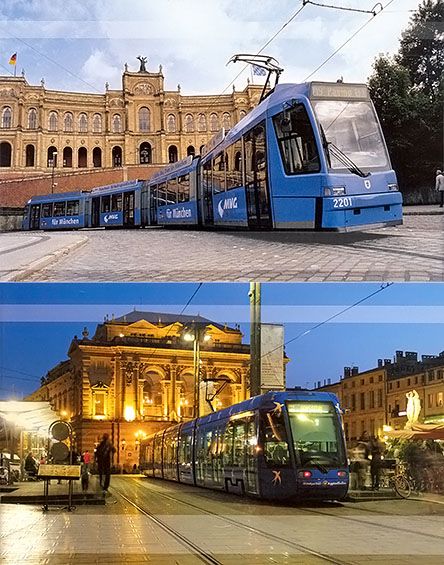 Die moderne Tram in Europa