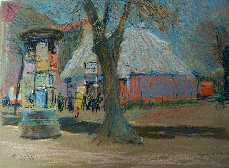 Von Treckschuten und verschwundenen Orten, Zirkuszelt in Pankow, Paul Kuhfuss