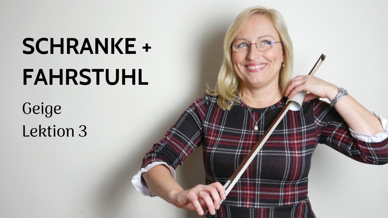Frau mit Geigenbogen