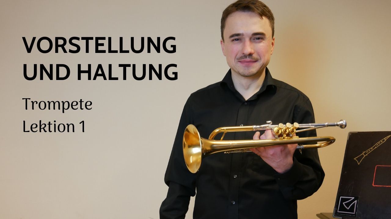 Mann mit Trompete