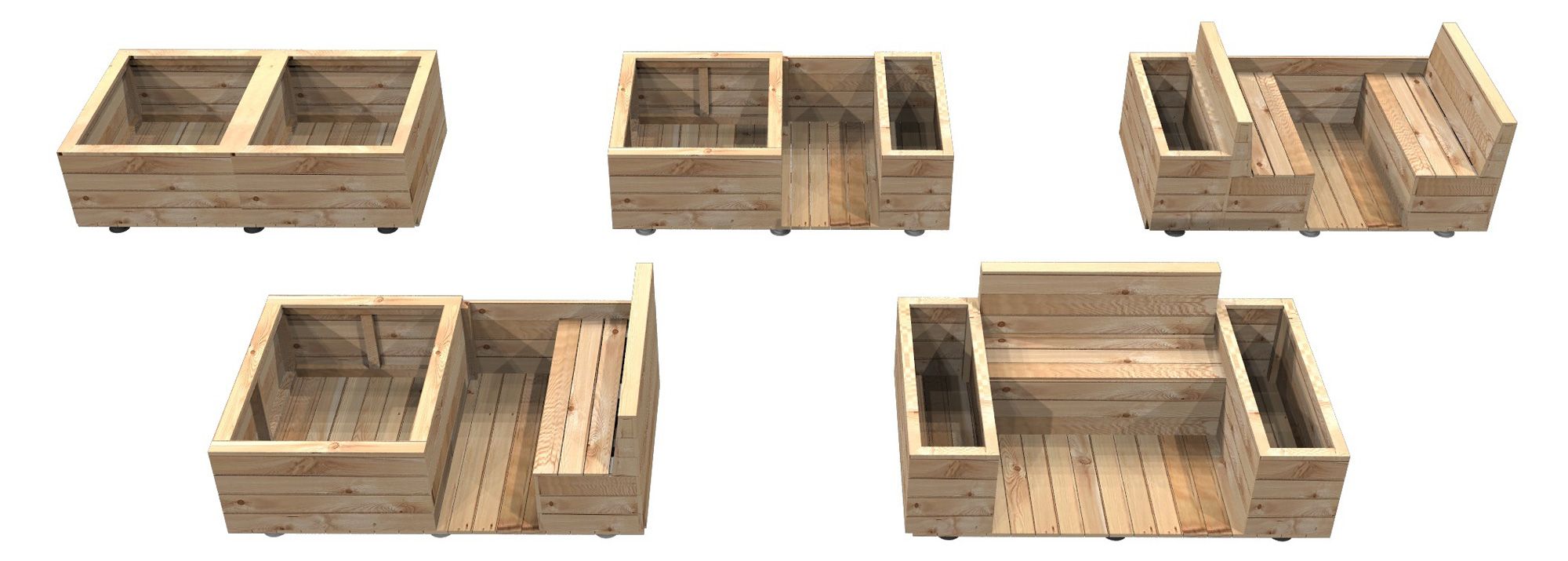 Parkletmodule Übersicht