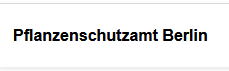 Name Pflanzen-Schutz-Amt