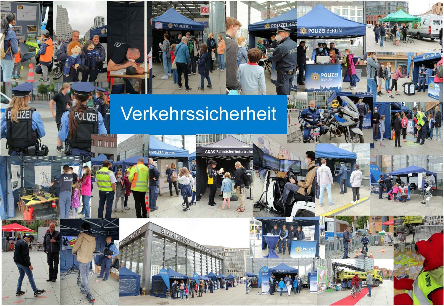 Bildercollage zur Verkehrssicherheit