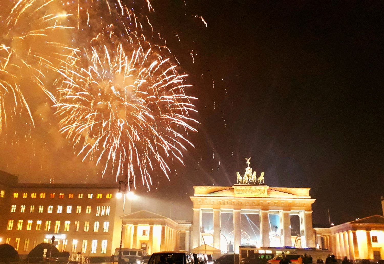 Feuerwerk am Brandenburger Tor