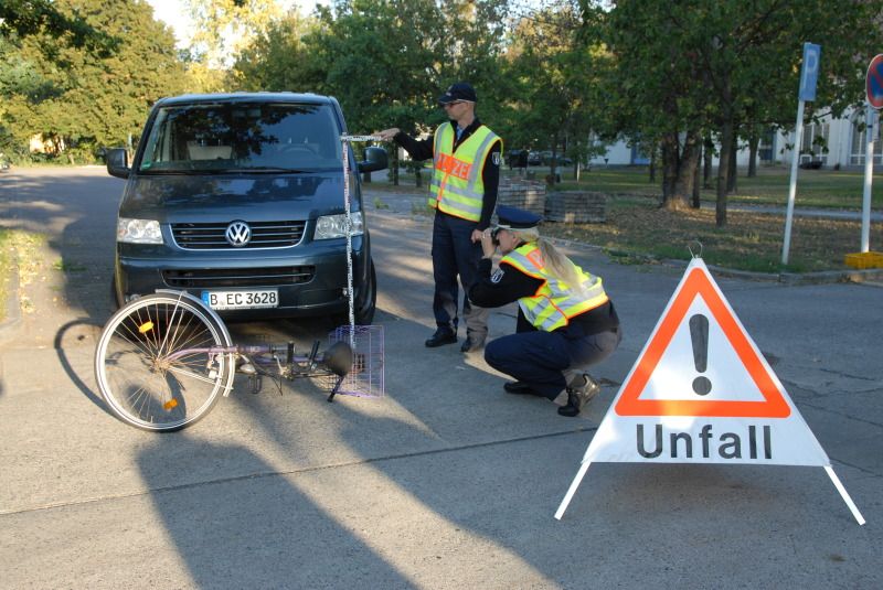 Verkehrsunfallaufnahme