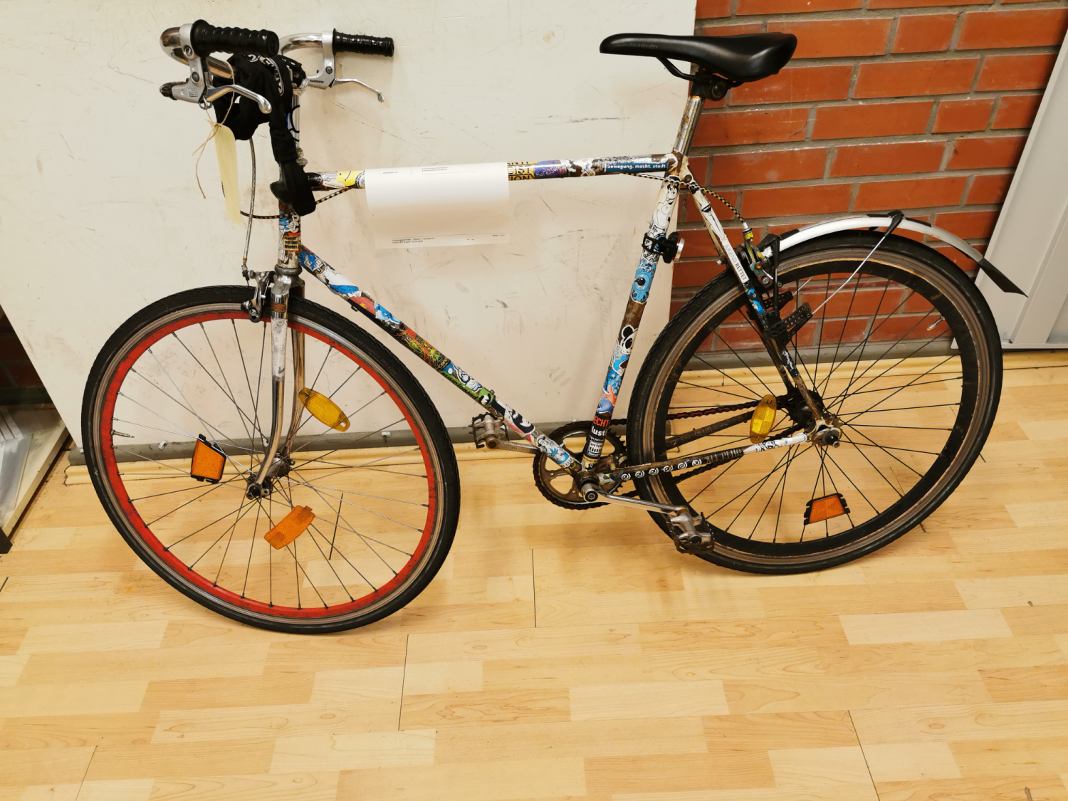 Buntes Herrenfahrrad