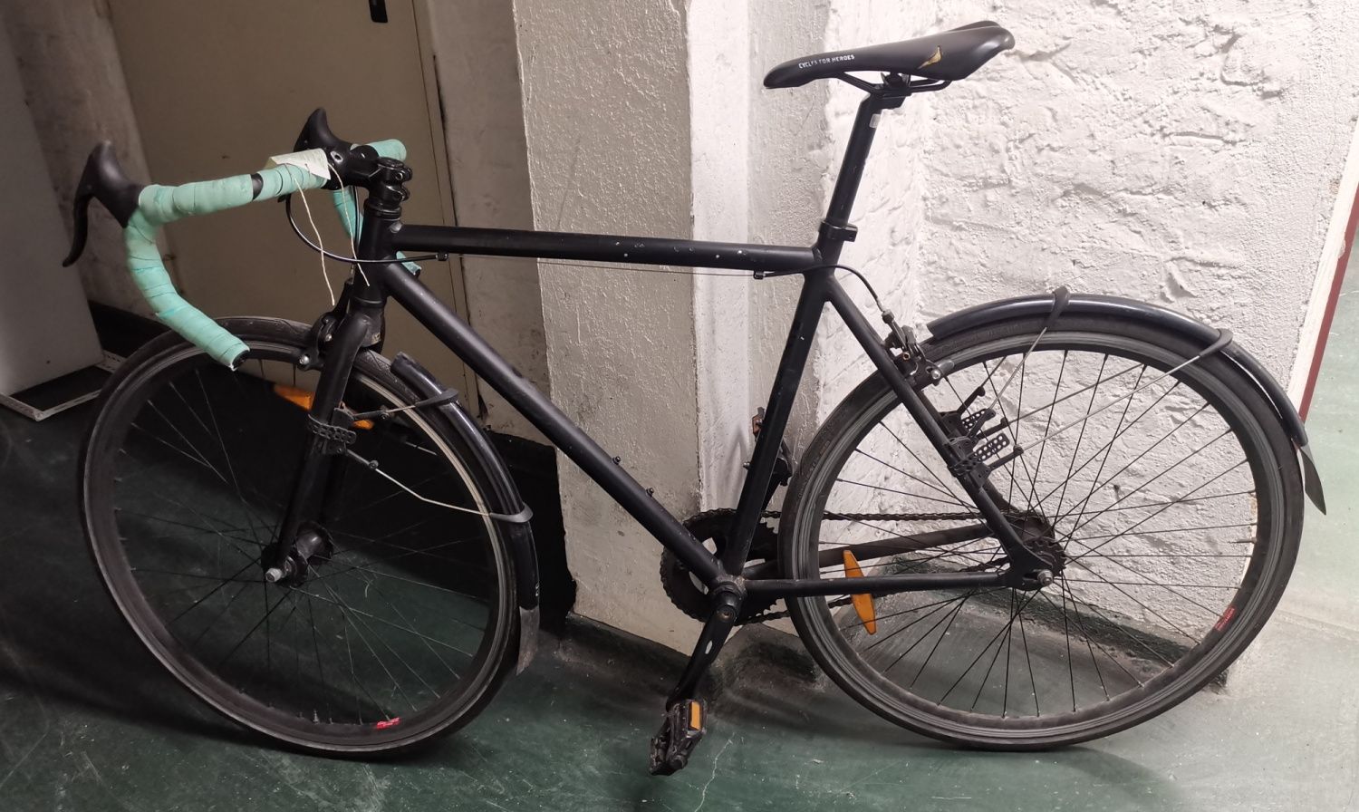 Türkises Herrenfahrrad