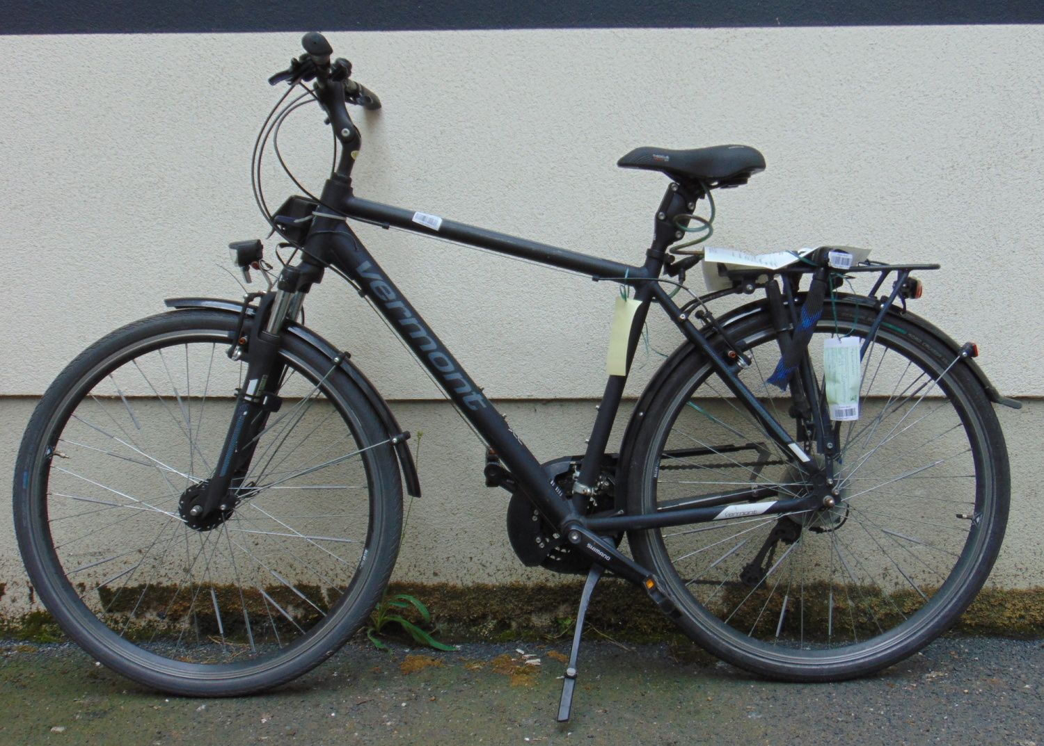 Graues Herrenfahrrad