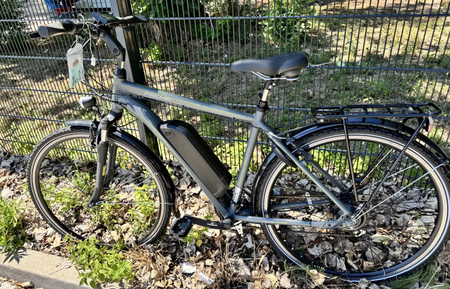 Graues E-Bike