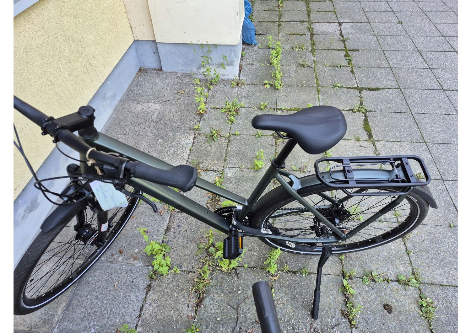 Grünes Herrenfahrrad