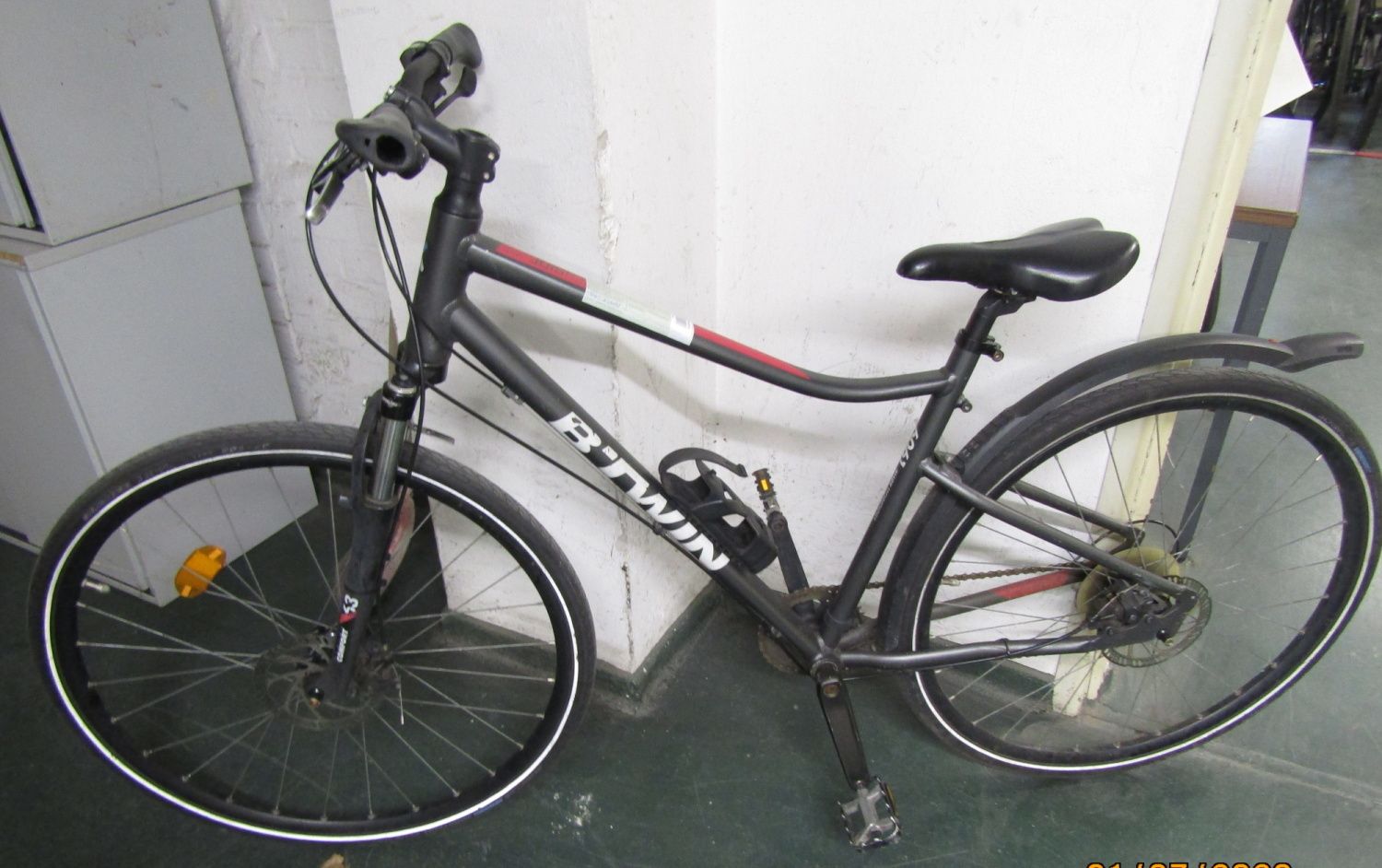 Graues Fahrrad