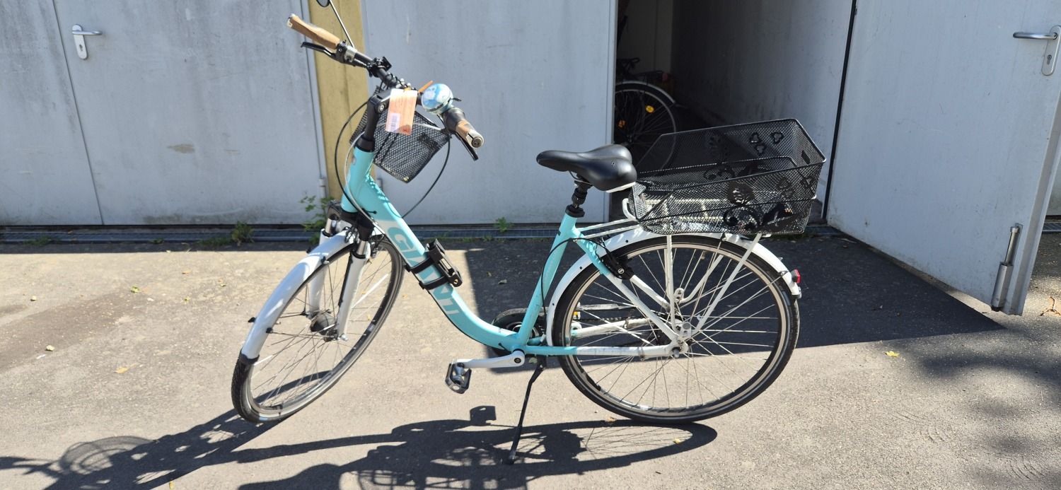 Türkises Damenfahrrad