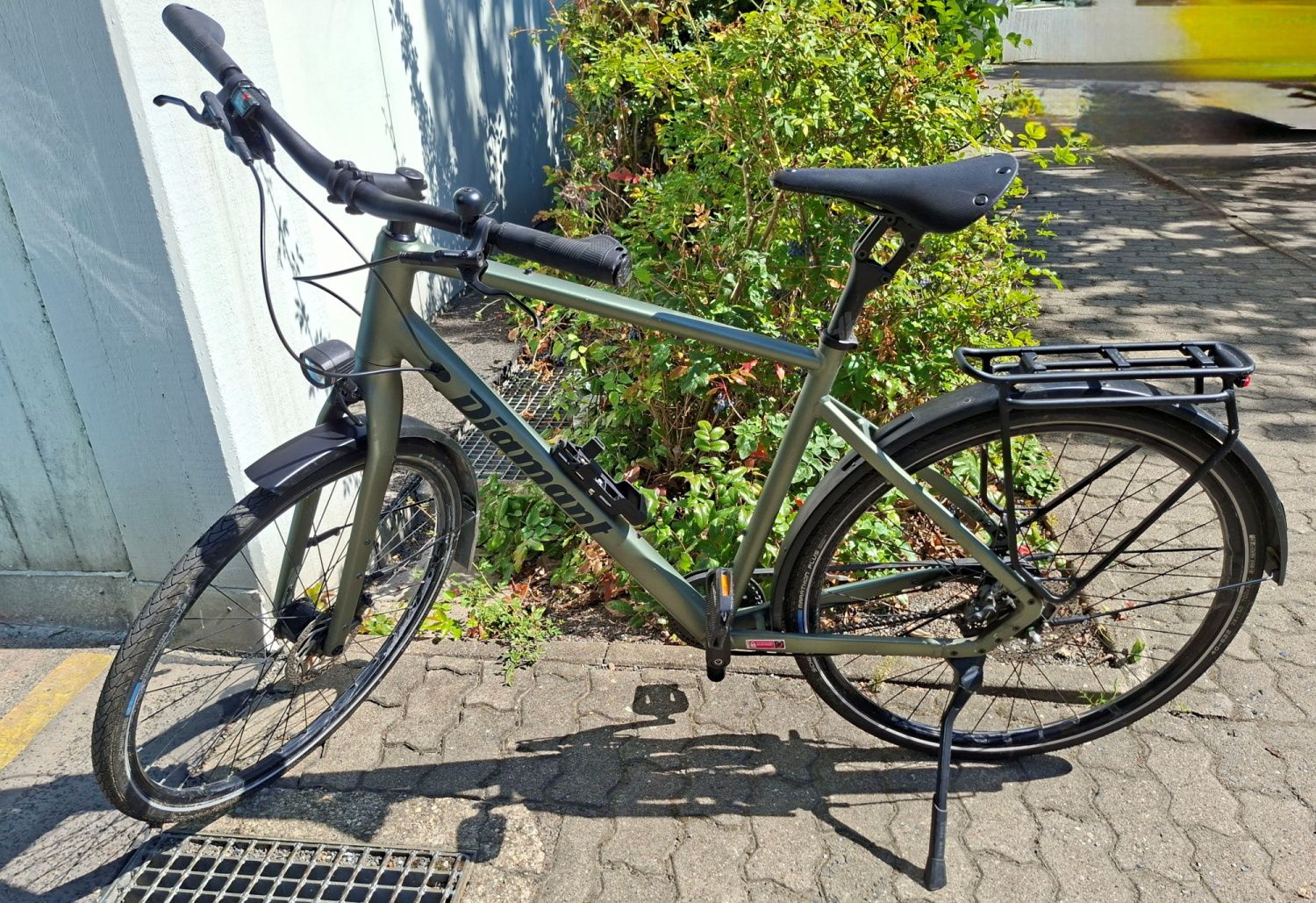 Grünes Herrenfahrrad