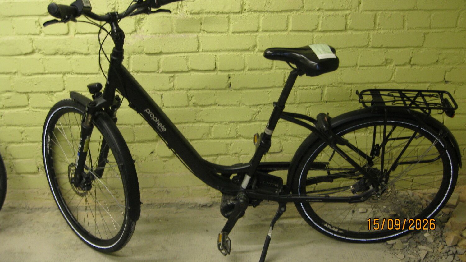 Schwarzes Damenfahrrad