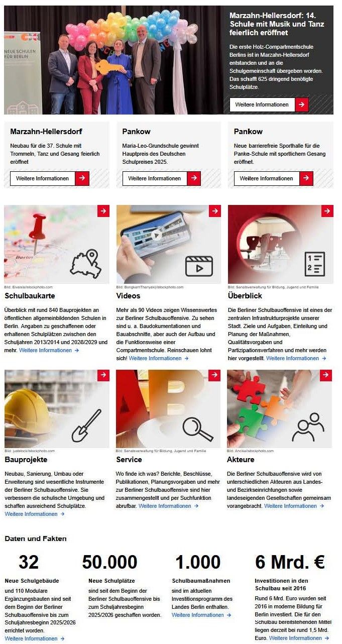 BSO Web Startseite