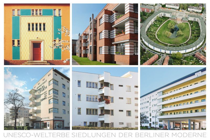 Postkarte der Welterbesiedlung der Berliner Moderne