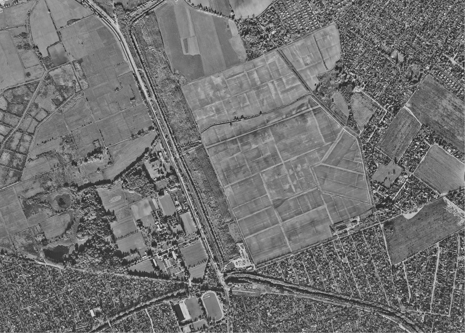 Stilllegung und Umnutzung, Luftbild 1994