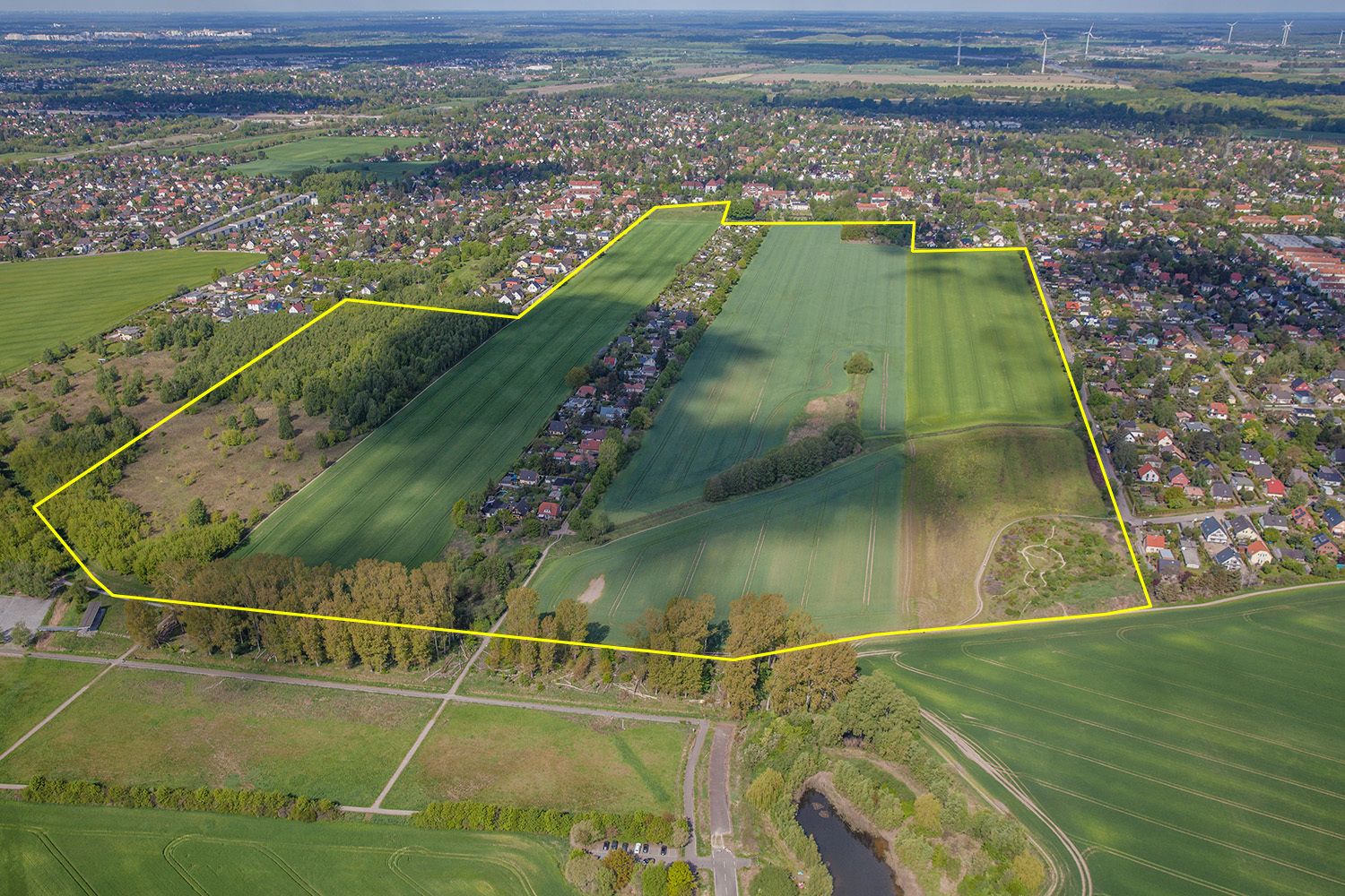 Schrägluftbild des Teilgebiets „Am Teichberg“, 2019