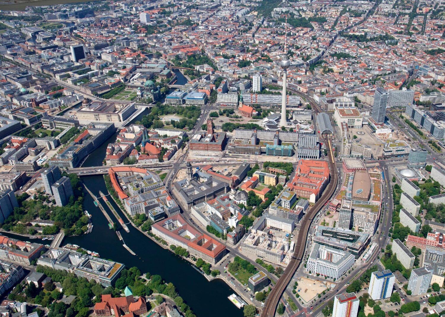 Schrägluftbild Berlin-Mitte