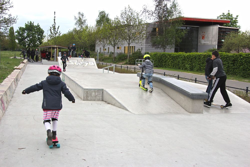 Die neue Skateplaza erfreut sich großer Beliebtheit.