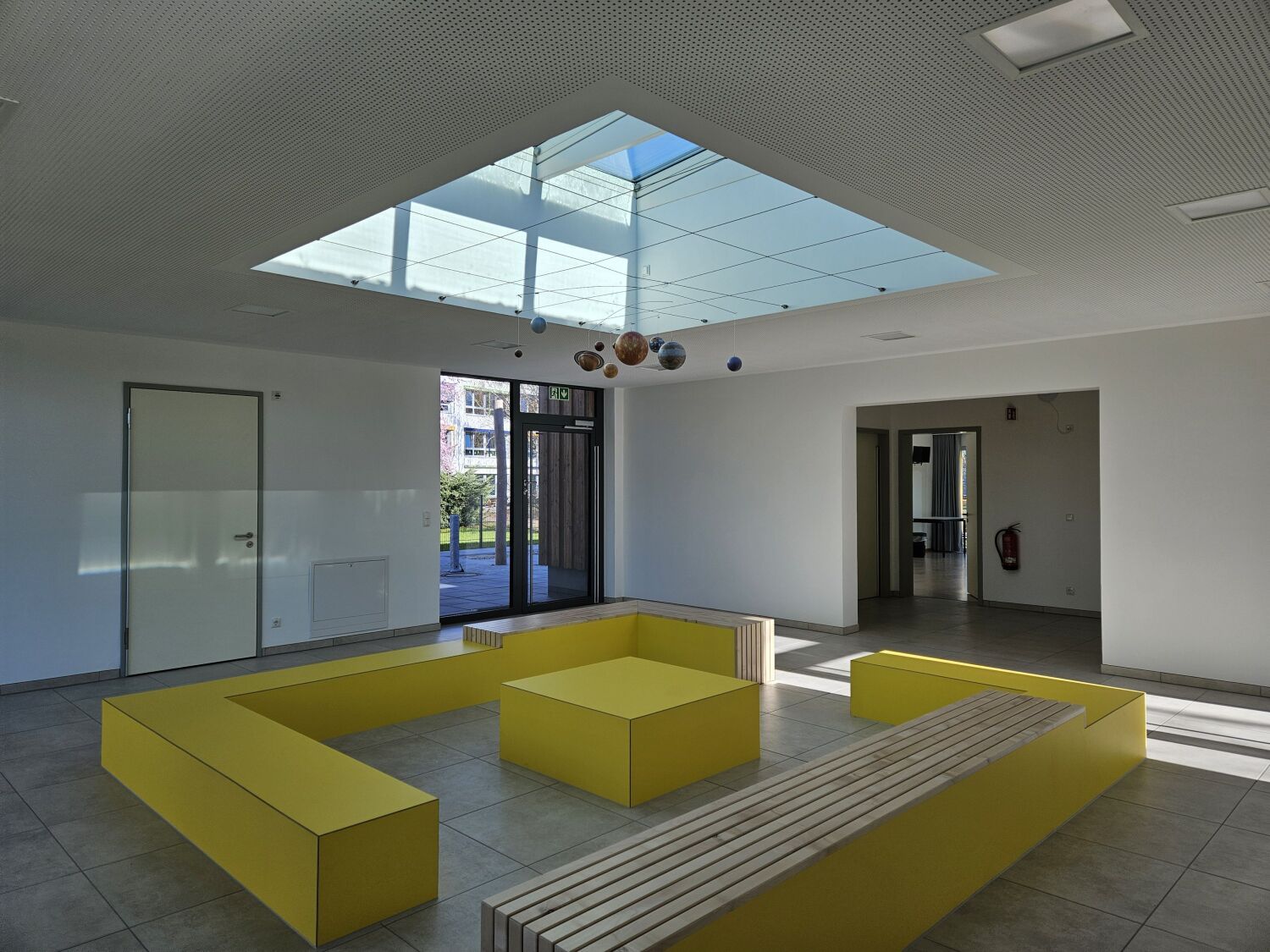 Das Atrium der neuen Begegnungsstätte.