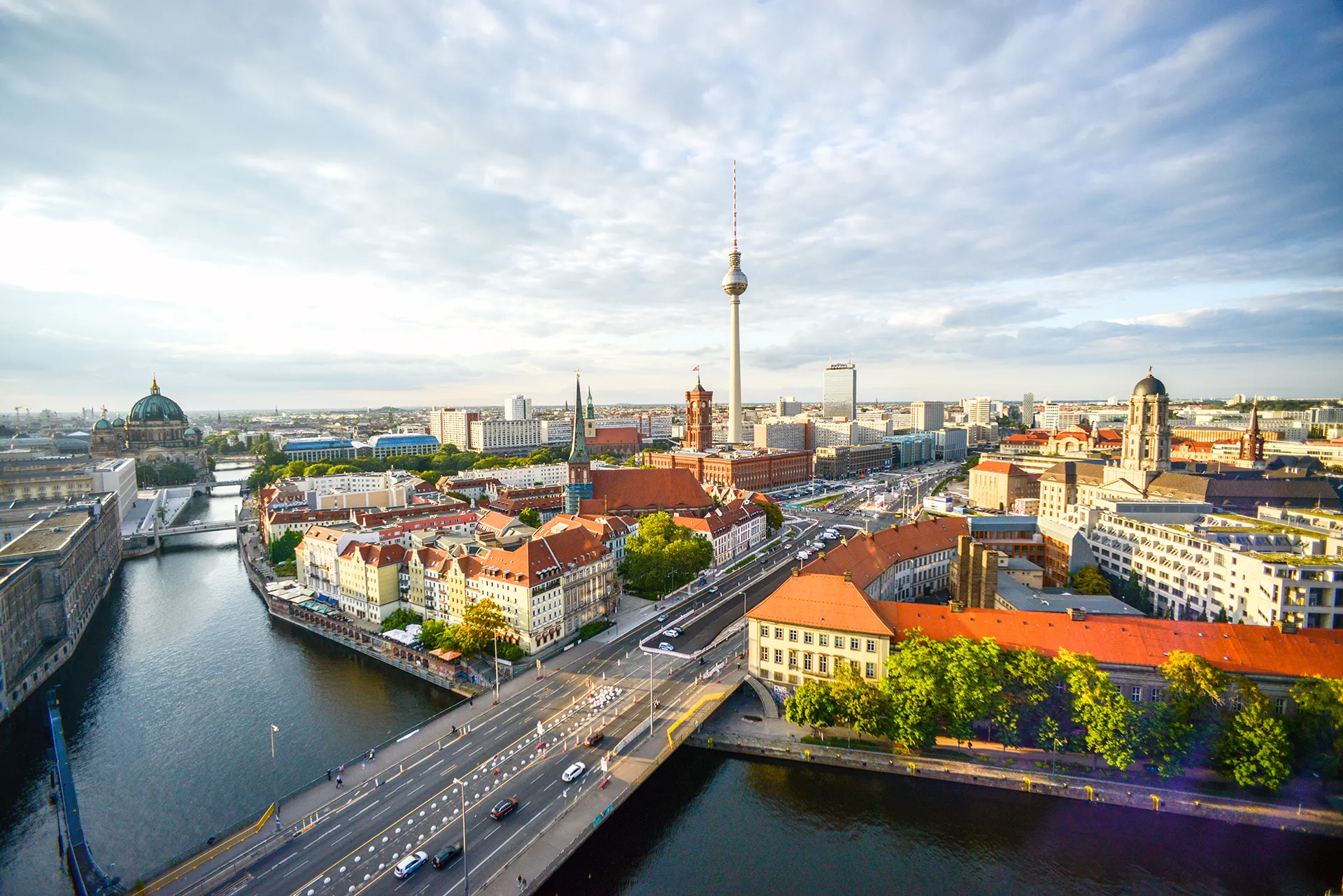 Blick auf den Molkenmarkt von der Fischerinsel