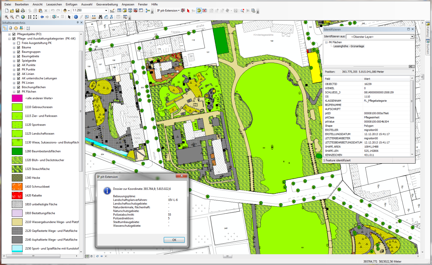 GIS-Komponente (Desktop-GIS ArcMap)