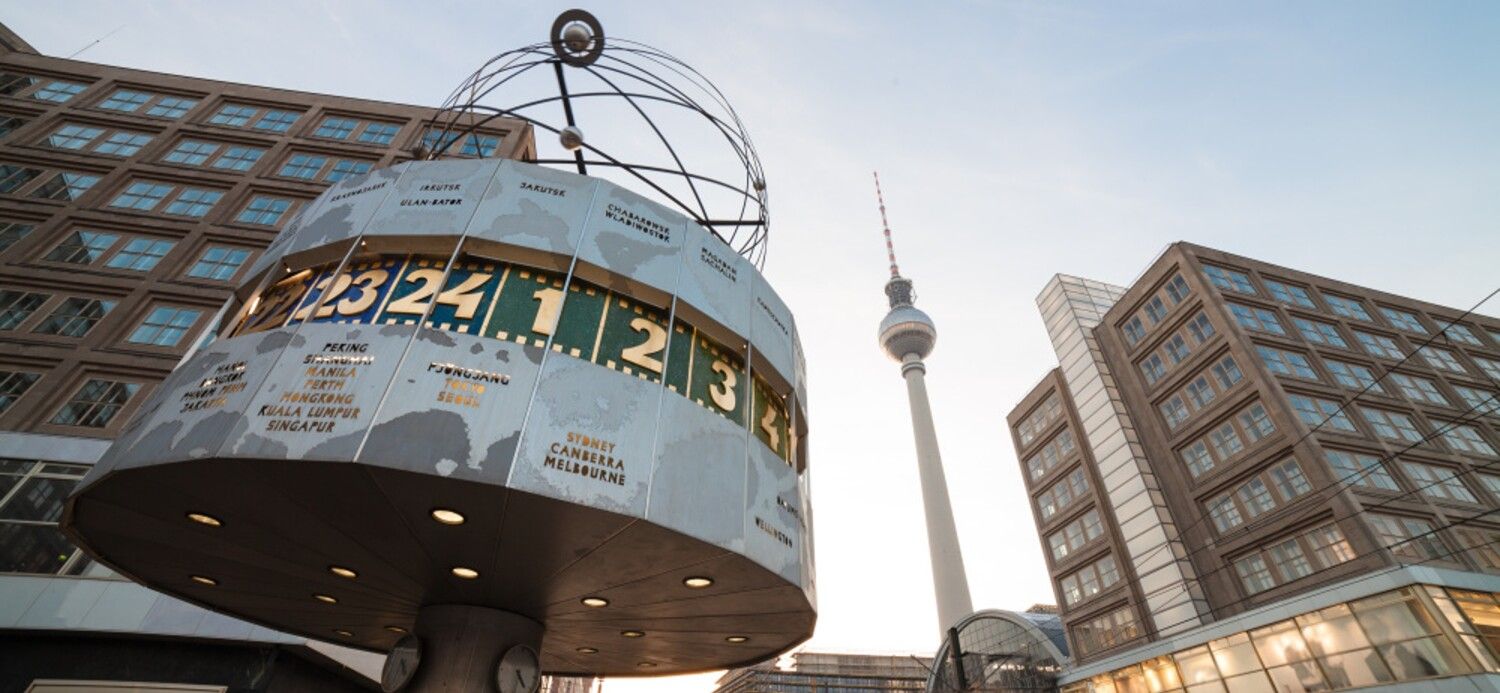 Alexanderplatz mit Weltzeituhr