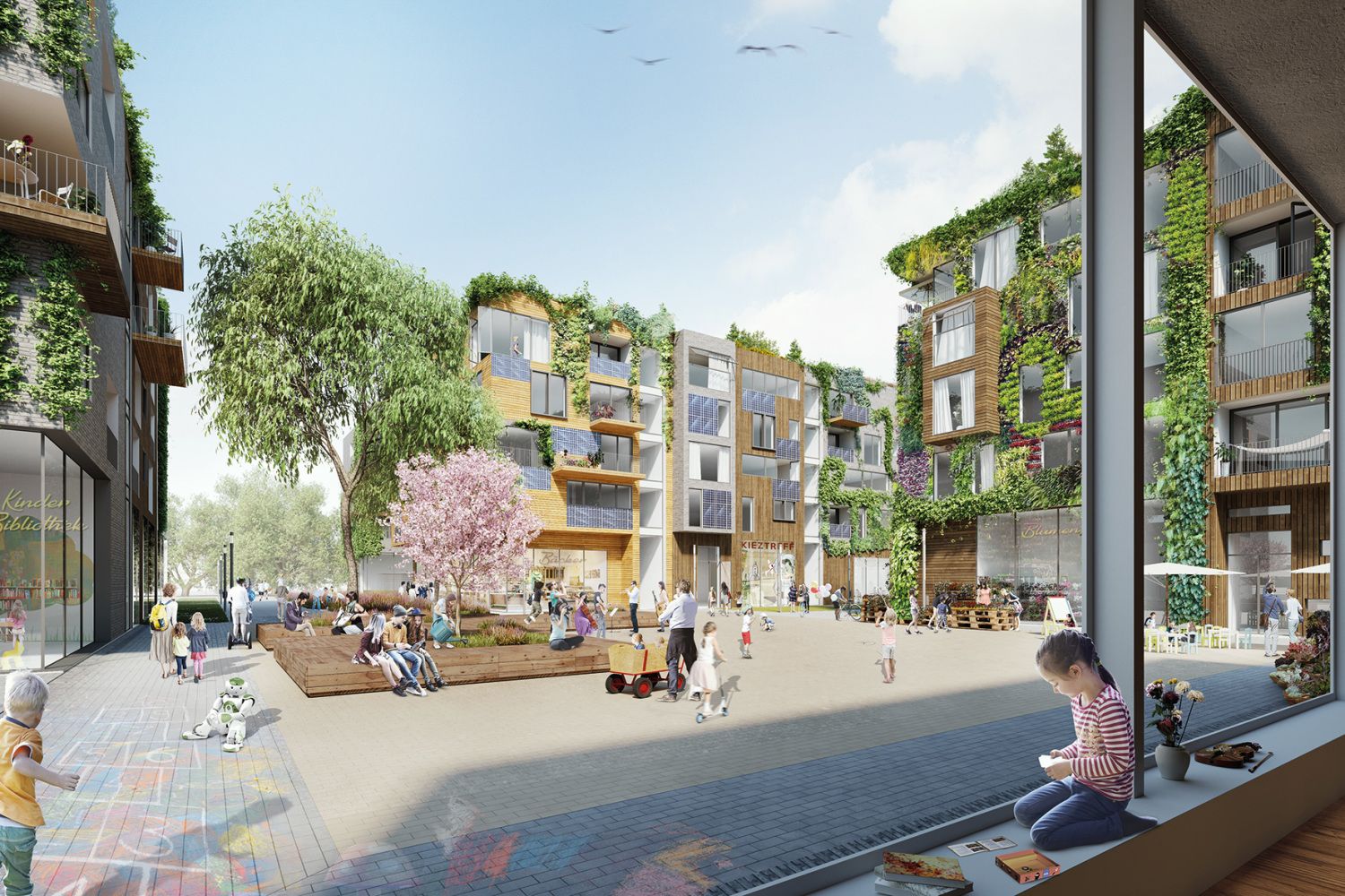 Berlin TXL, Kleiner Quartiersplatz