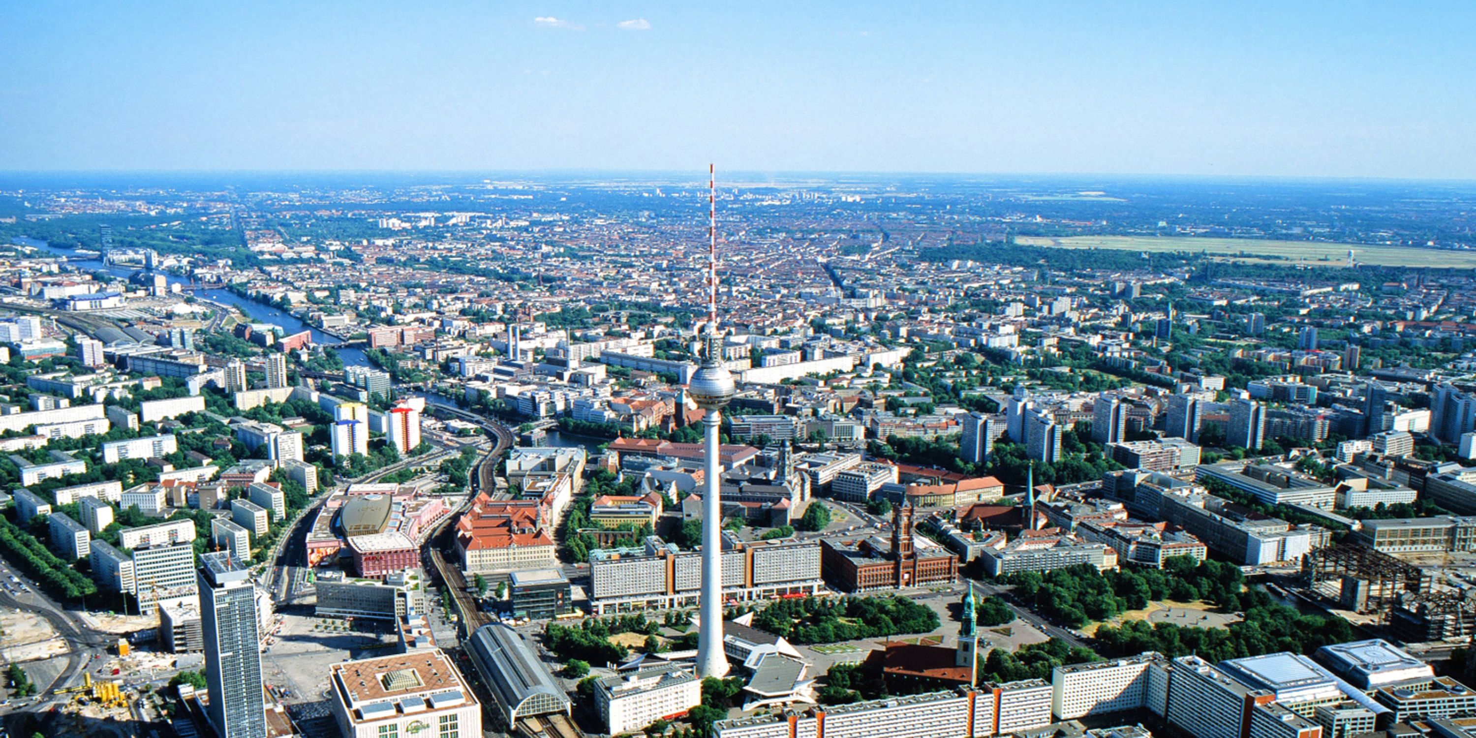 Luftbild, Berlin, Innenstadt, Fernsehturm