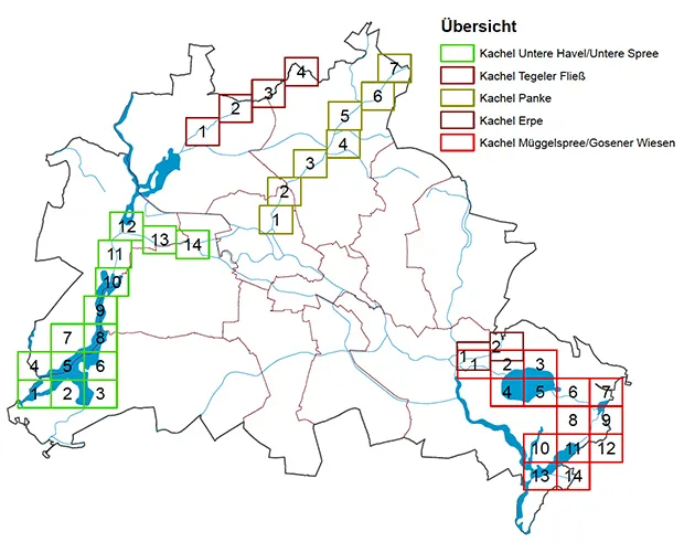 Übersicht Überschwemmungsgebiete