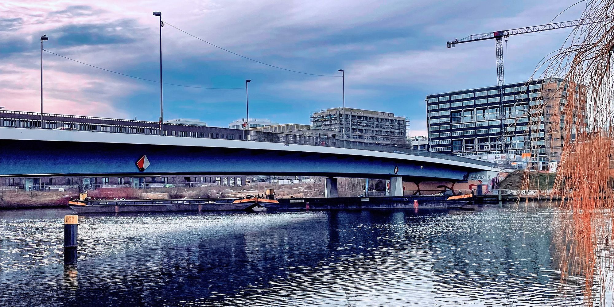 Nordhafenbrücke Übersicht (Bild: SenMVKU)