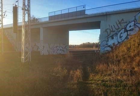 Ansicht der Bestandsbrücke, Juni 2019