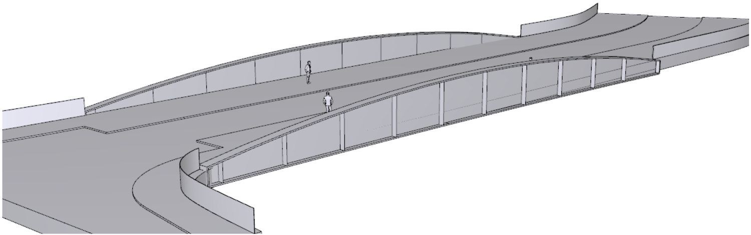 3D-Visualisierung des Brückenüberbaus