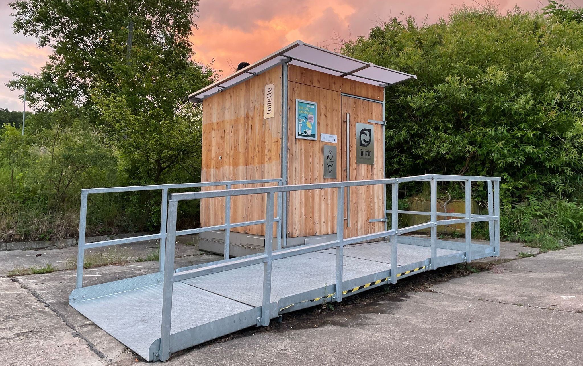 Klimafreundliche Parktoilette