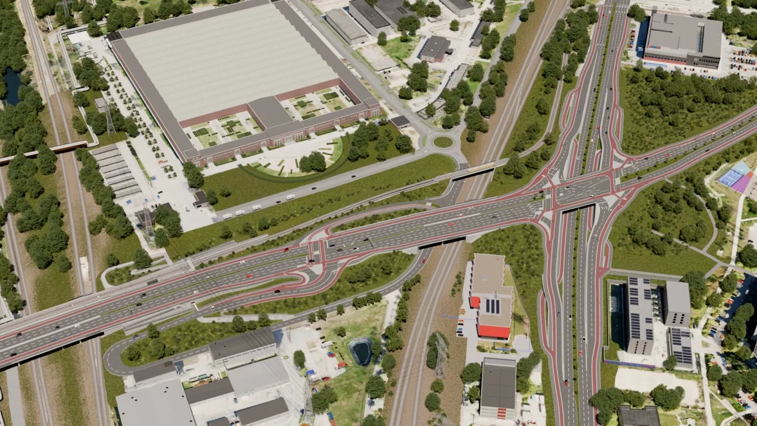 Aktueller Planungsstand Verkehrsknoten Marzahn (Bild: Kleeblatt Medien GmbH)