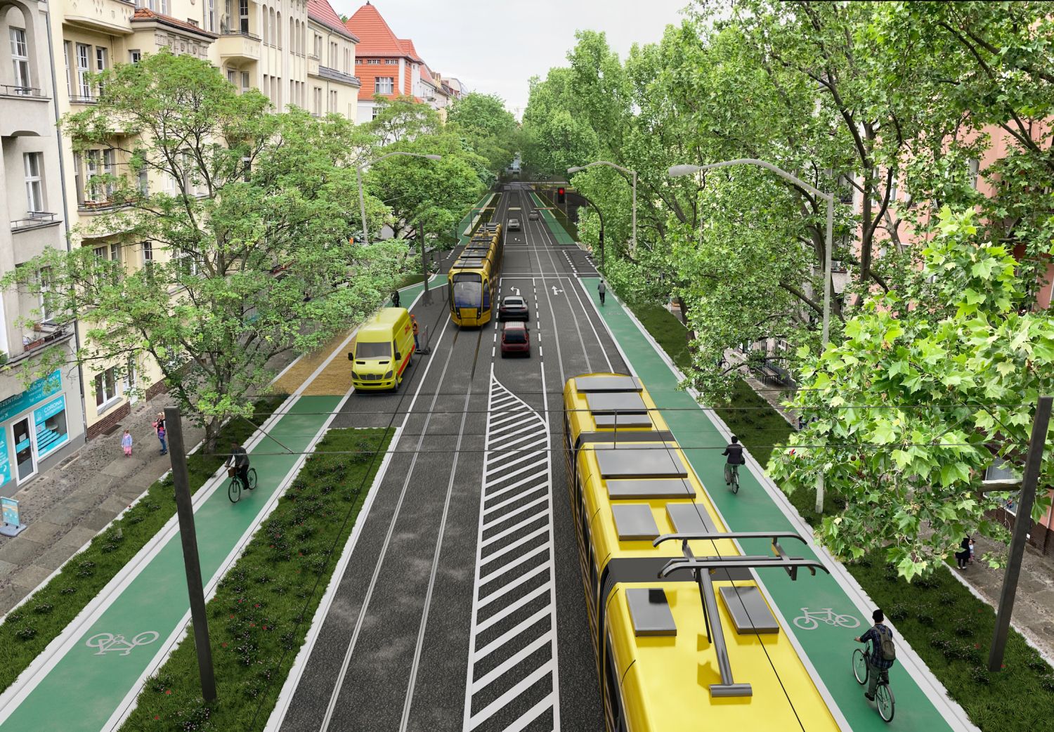 Abbildung 7: Visualisierung Kaiserin-Augusta-Allee (Bild: Ramboll)