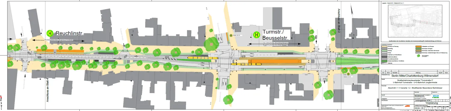 Abbildung 4: Lageplan Turmstraße – Beusselstraße (Bild: SenUMVK)