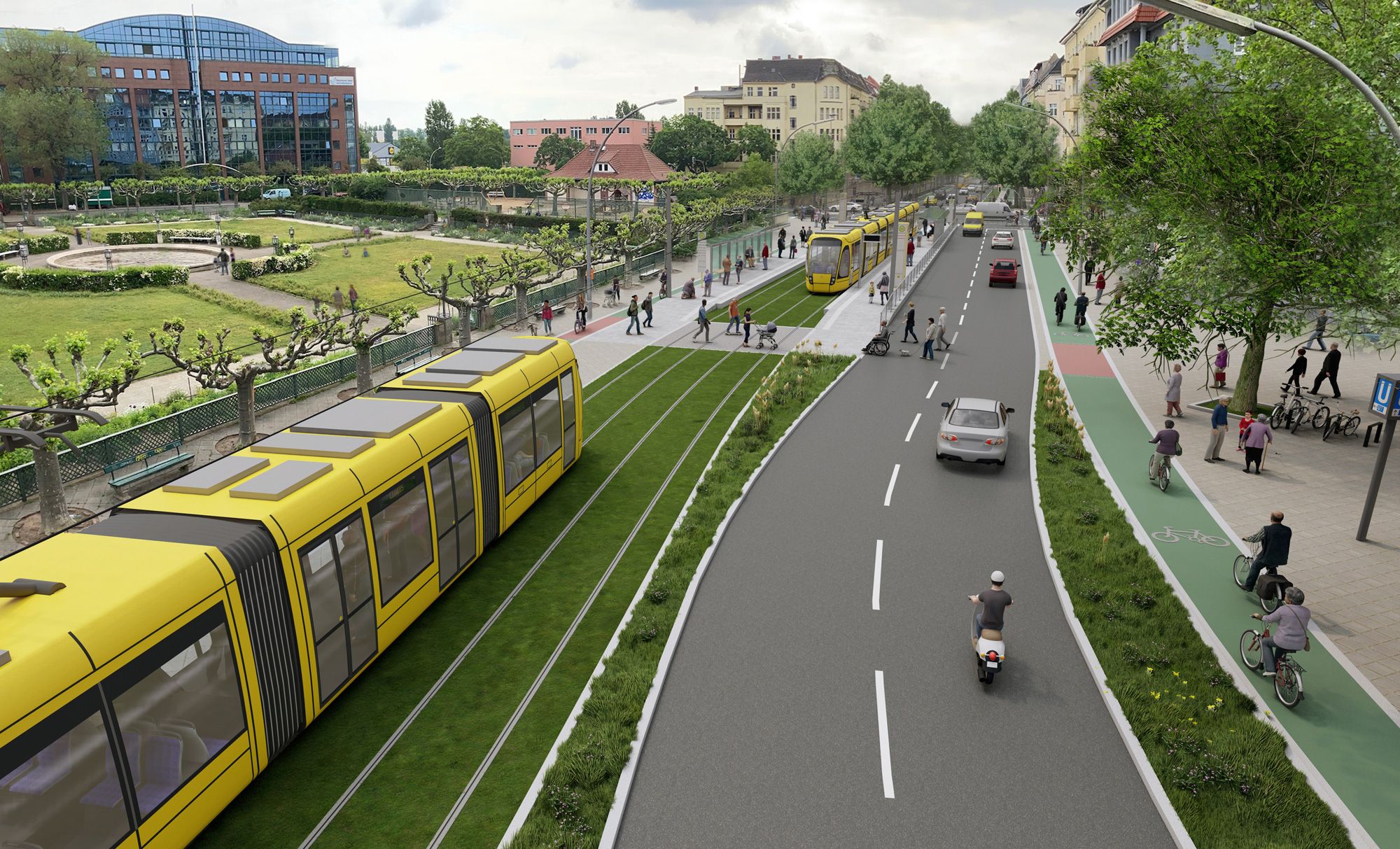 Visualisierung Mierendorffplatz (Bild: Ramboll)