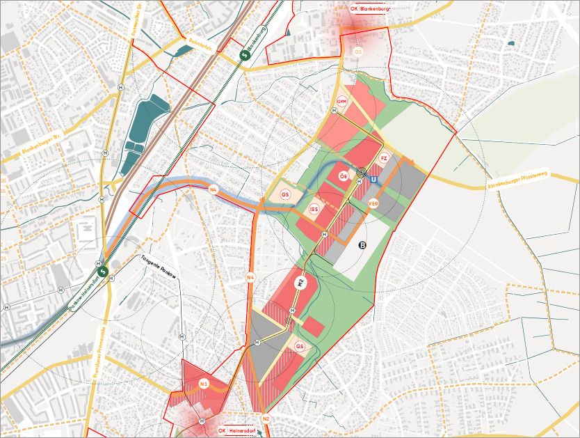 Struktur- und Nutzungskonzept für das neue Stadtquartier Blankenburger Süden, April 2025