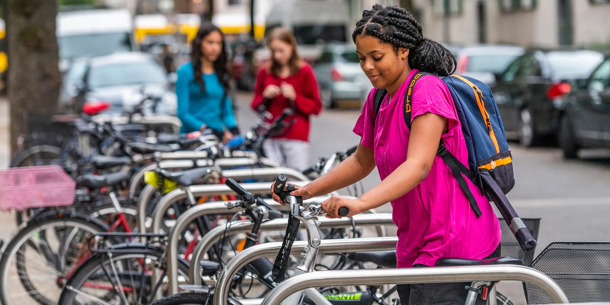 Fahrradbügel in der Kuckhoffstraße in Pankow