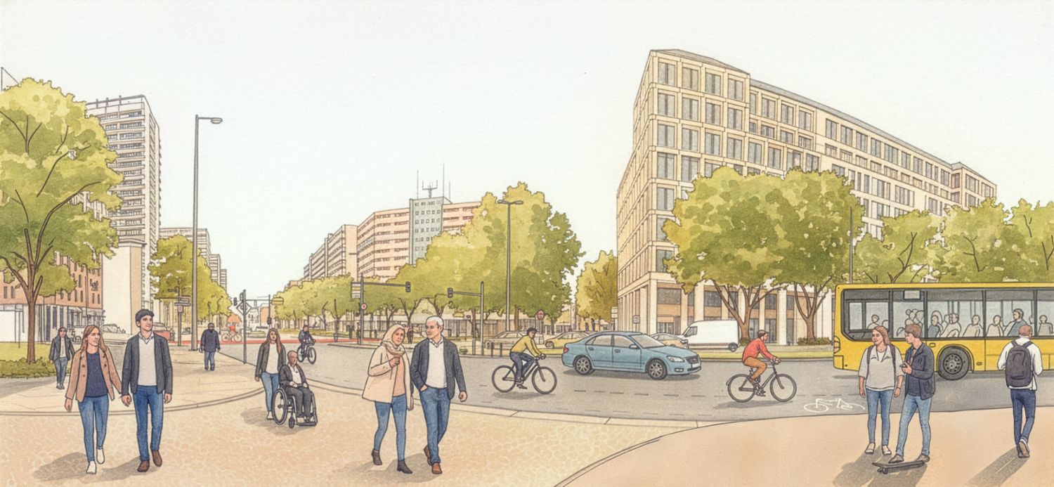 So könnte der Spittelmarkt aussehen. (Bild: Buro Happold)