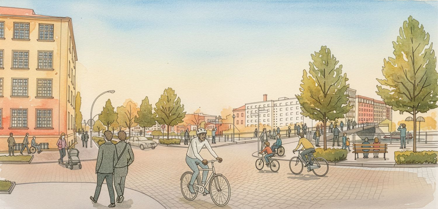 So könnte das Spreeufer aussehen. (Bild: Buro Happold)