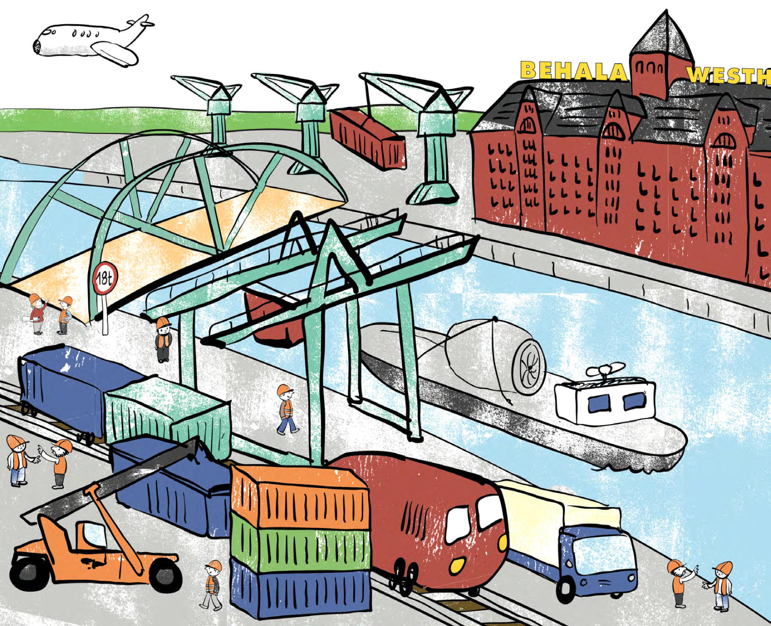 Titelbild der Broschüre Integriertes Wirtschaftsverkehrskonzept IWVK
